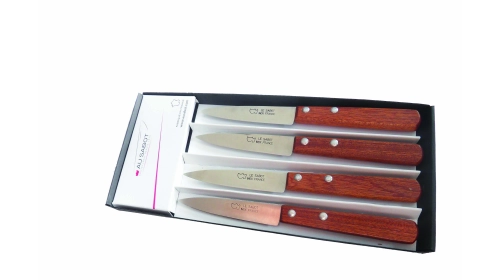 Coffret 4 couteaux offices bois naturel Coffret 4 couteaux offices bois naturel