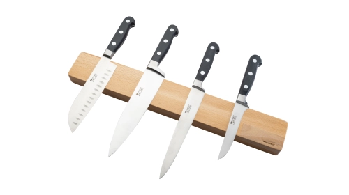Barre aimantée pour couteaux de 38 cm en hêtre