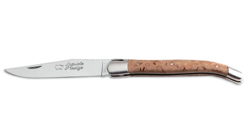 Couteau pliant Laguiole 11 cm manche bouleau de Finlande Couteau pliant Laguiole 11 cm manche bouleau de Finlande