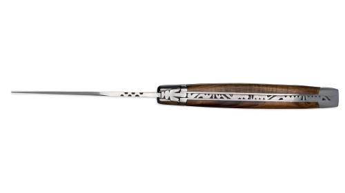 Couteau Laguiole 12 cm ressort forgé manche pistachier Couteau Laguiole 12 cm ressort forgé manche pistachier