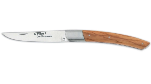 Couteau de poche Le Thiers 10 cm 1 mitre inox olivier