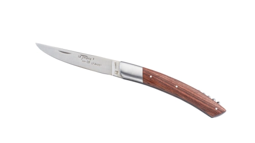 Couteau Le Thiers® 12 cm avec tire-bouchon manche bois de violette Couteau Le Thiers® 12 cm avec tire-bouchon manche bois de violette