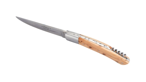 Couteau Le Thiers® 12 cm avec tire-bouchon manche genévrier