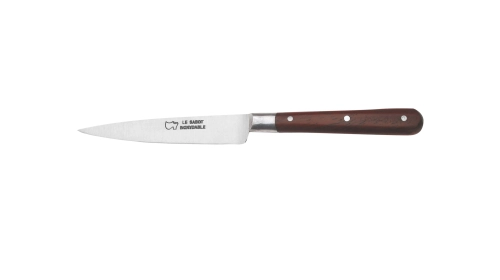 Couteau de Cuisine Multi-usages manche bois mitre lame 10 cm