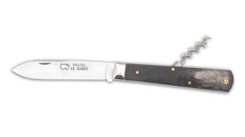 Couteau le Pradel Tradition avec tire-bouchon manche corne Couteau le Pradel Tradition avec tire-bouchon manche corne
