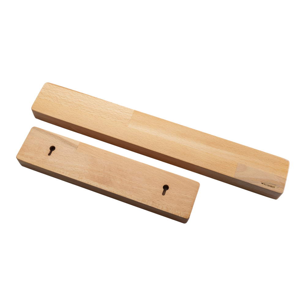 Barre aimantée pour couteaux de 38 cm en hêtre