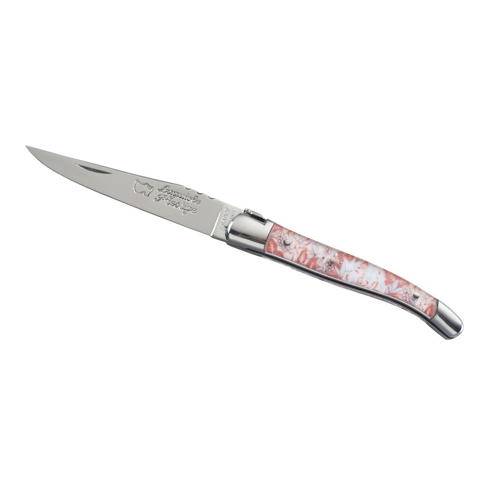 Couteau Laguiole Décoration 10 cm 2 mitres inox japonisant