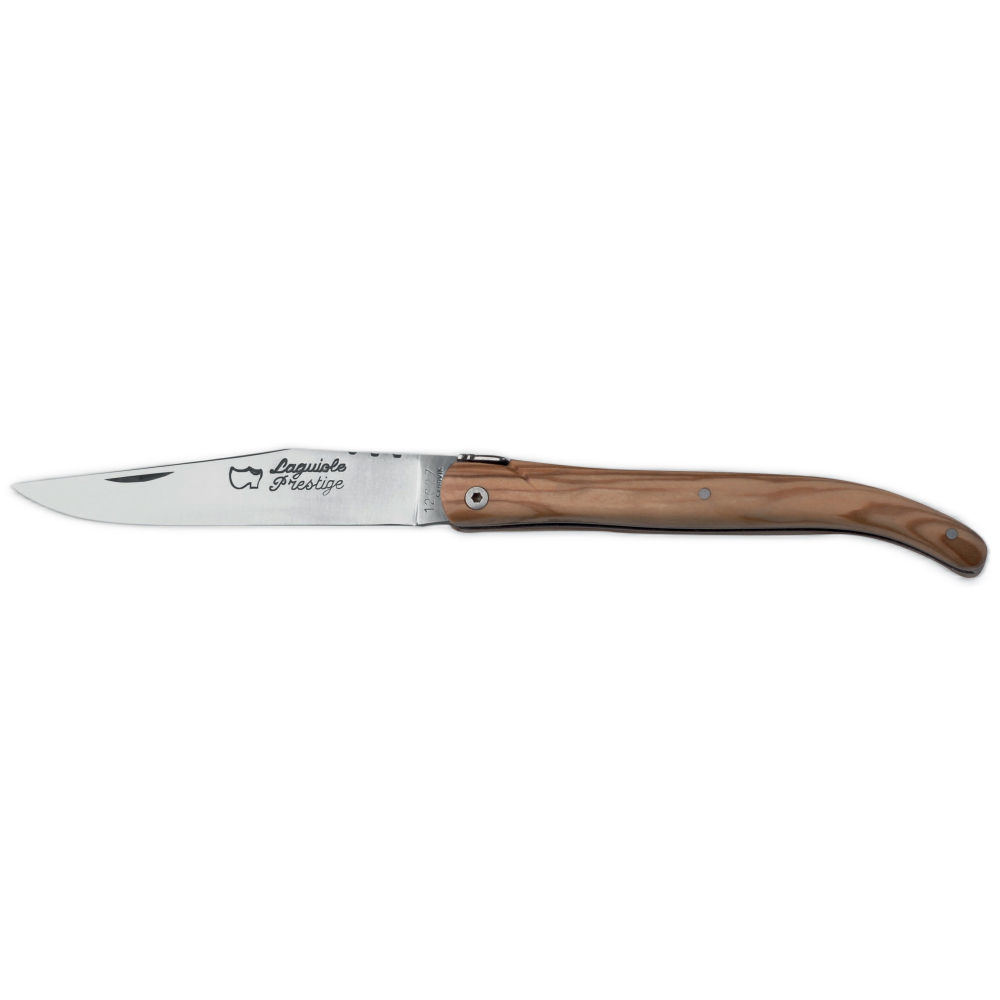 Couteau Laguiole 12 cm plein manche olivier