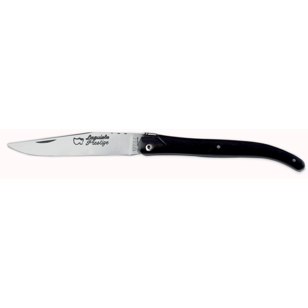 Couteau Laguiole 12 cm plein manche ébène