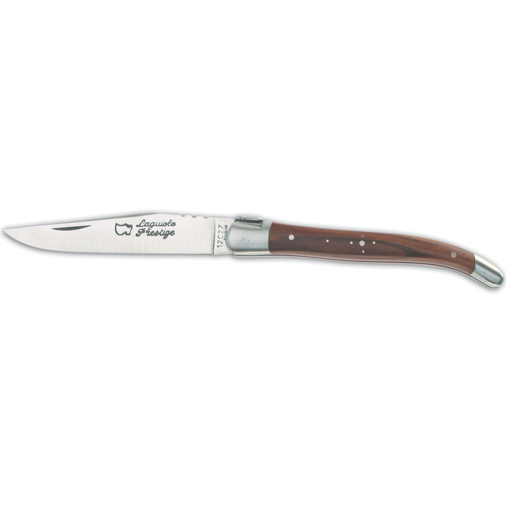 Couteau Laguiole 12 cm 2 mitres inox manche bois de violette