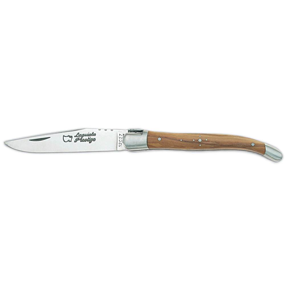 Couteau pliant Laguiole 10 cm manche olivier