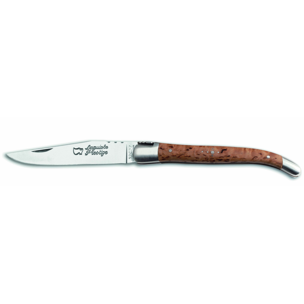 Couteau Laguiole 12 cm ressort forgé manche bouleau de Finlande