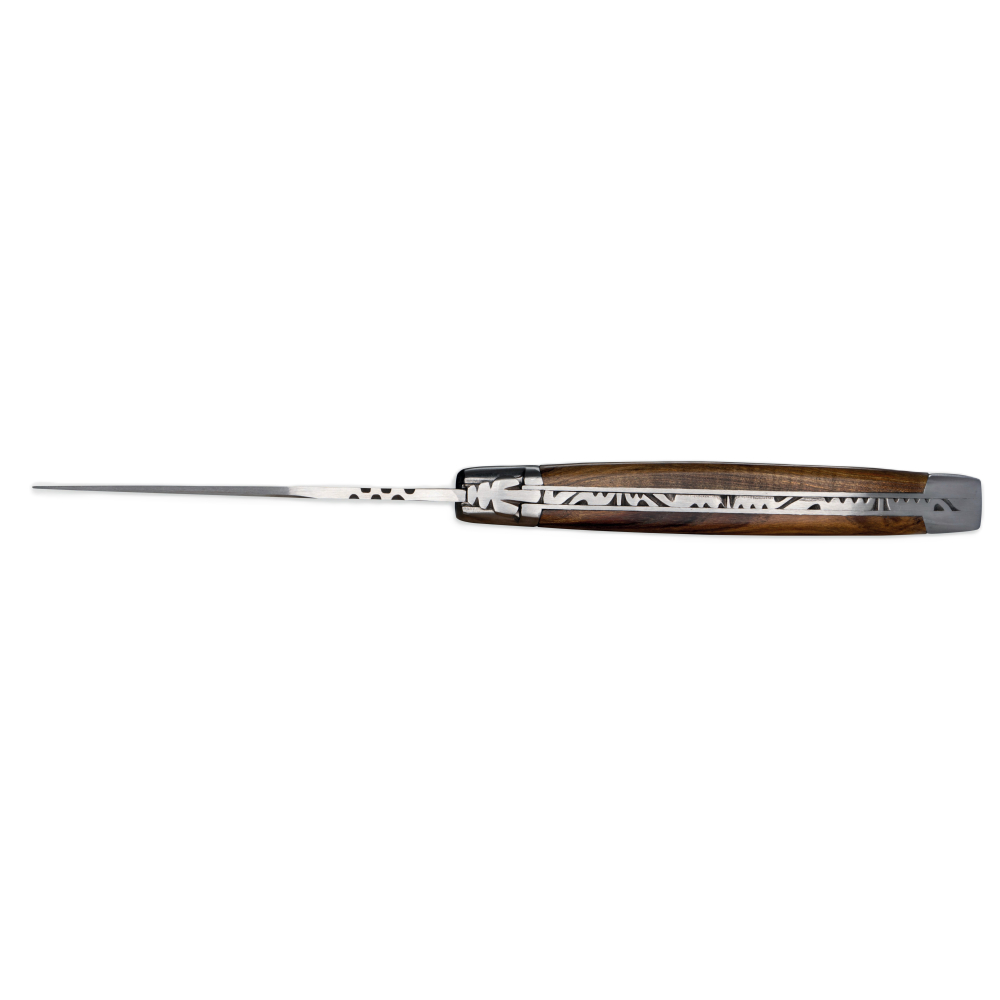 Couteau Laguiole 12 cm ressort forgé manche pistachier