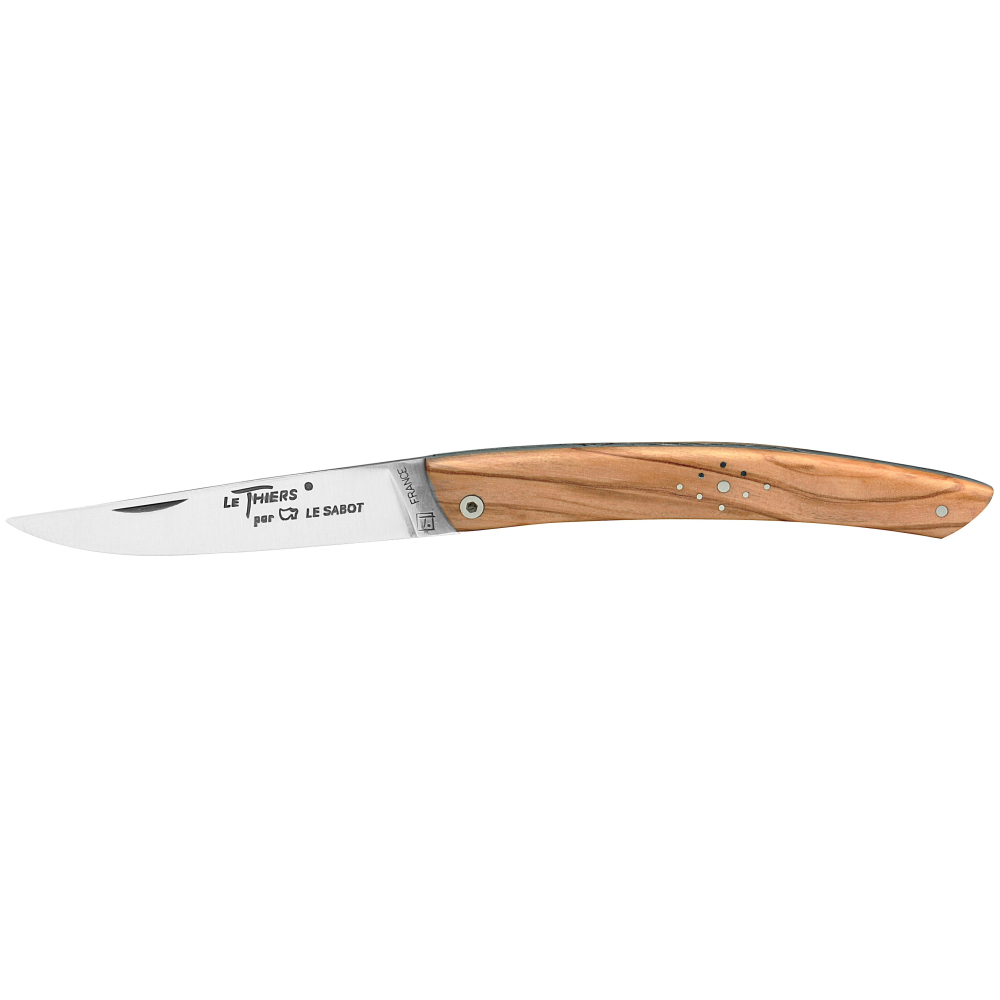 Couteau de poche Le Thiers® Losange 11 cm - manche olivier