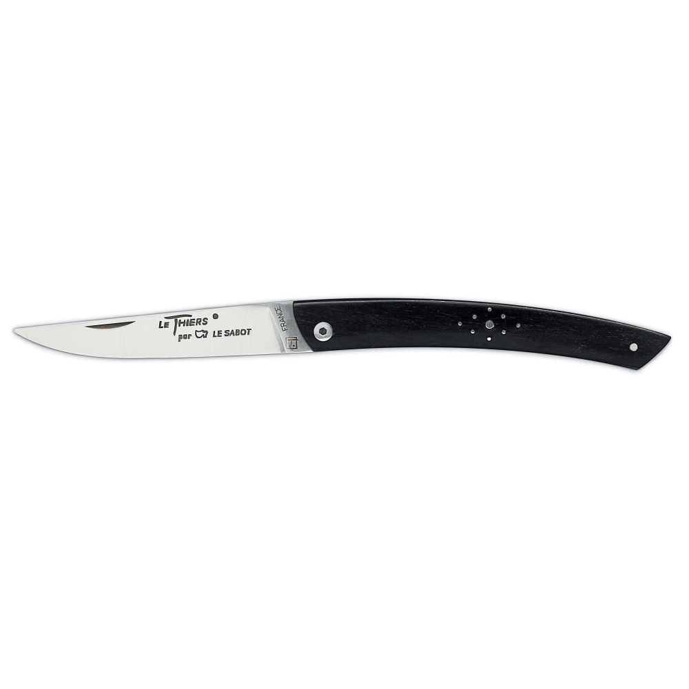 Couteau de poche Le Thiers® Losange 11 cm - manche ébène