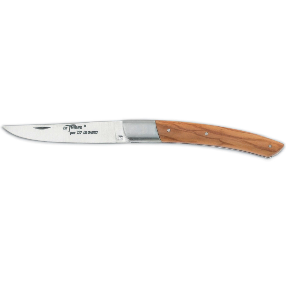 Couteau de poche Le Thiers 11 cm 1 mitre inox olivier