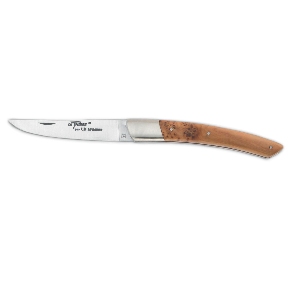Couteau de poche Le Thiers 11 cm 1 mitre inox genévrier