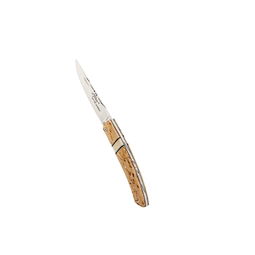 Couteau de poche Le Thiers® bouleau de Finlande insert Phacochère
