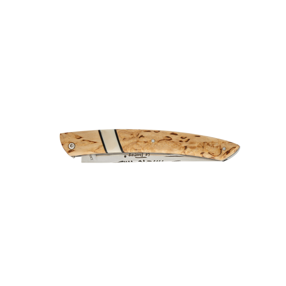 Couteau de poche Le Thiers® bouleau de Finlande insert Phacochère