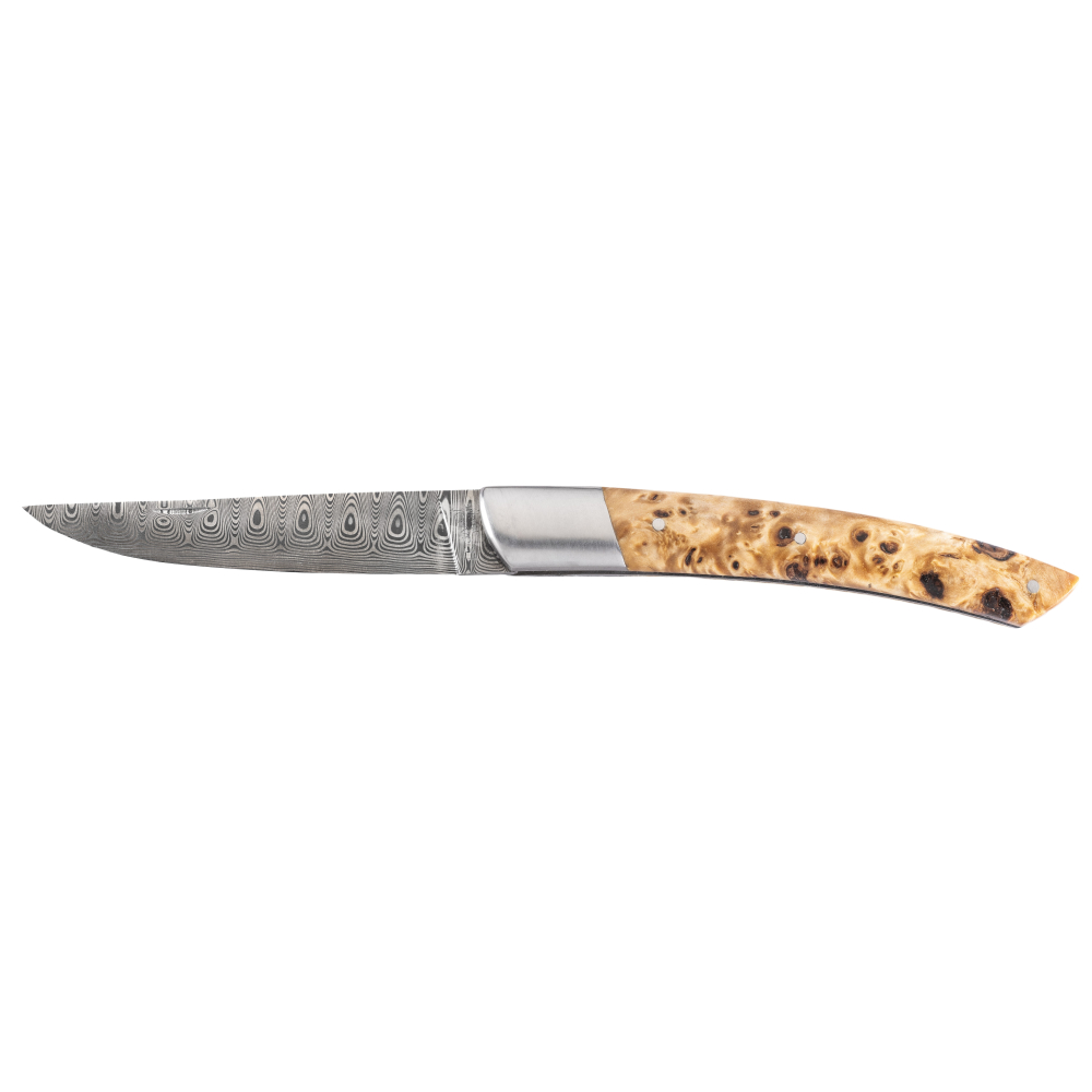 Couteau Le Thiers® 12 cm 1 mitre inox peuplier stabilisé