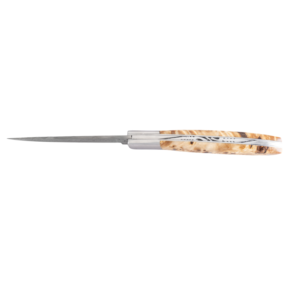 Couteau Le Thiers® 12 cm 1 mitre inox peuplier stabilisé