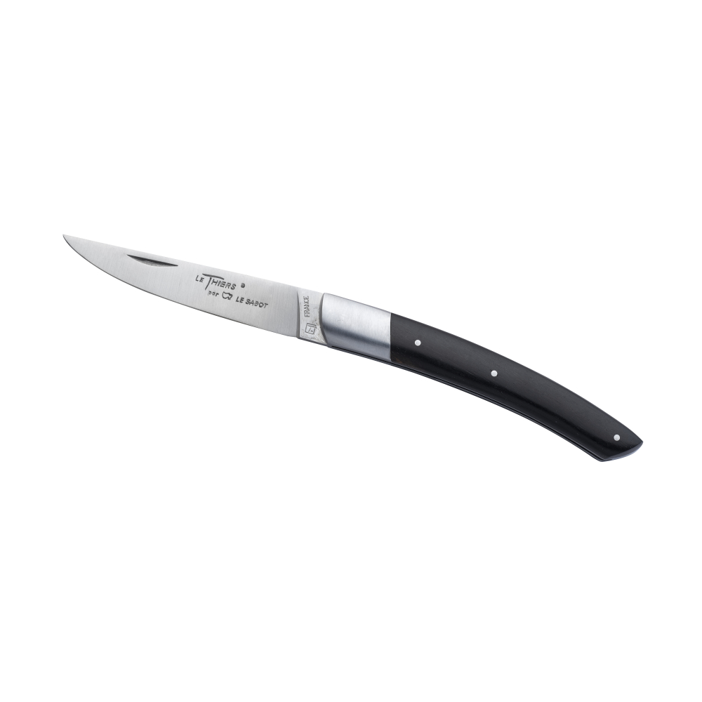 Couteau Le Thiers® 12 cm 1 mitre inox manche ébène