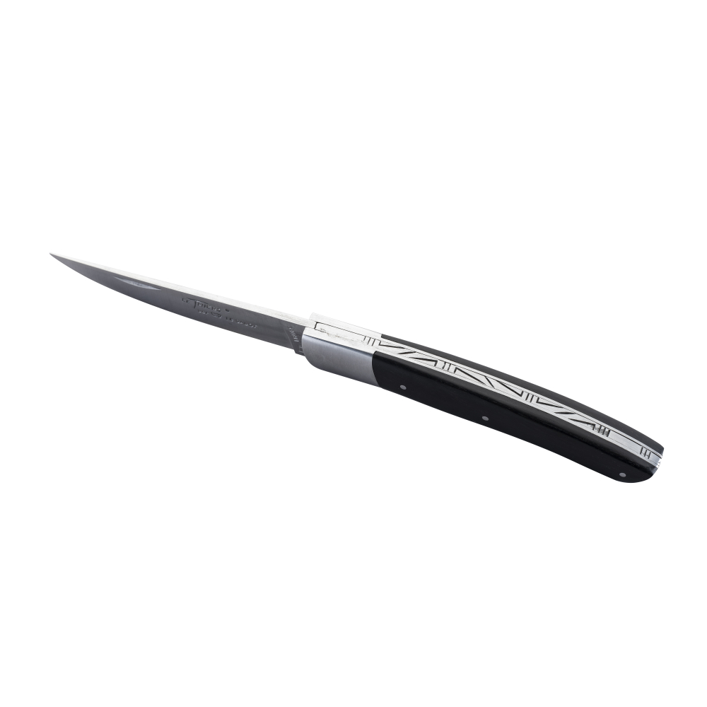 Couteau Le Thiers® 12 cm 1 mitre inox manche ébène