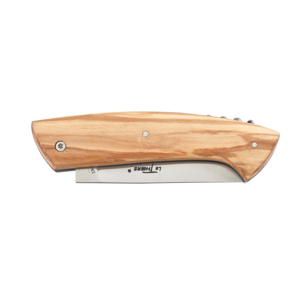 Couteau Le Thiers® Chasseur avec tire-bouchon en olivier