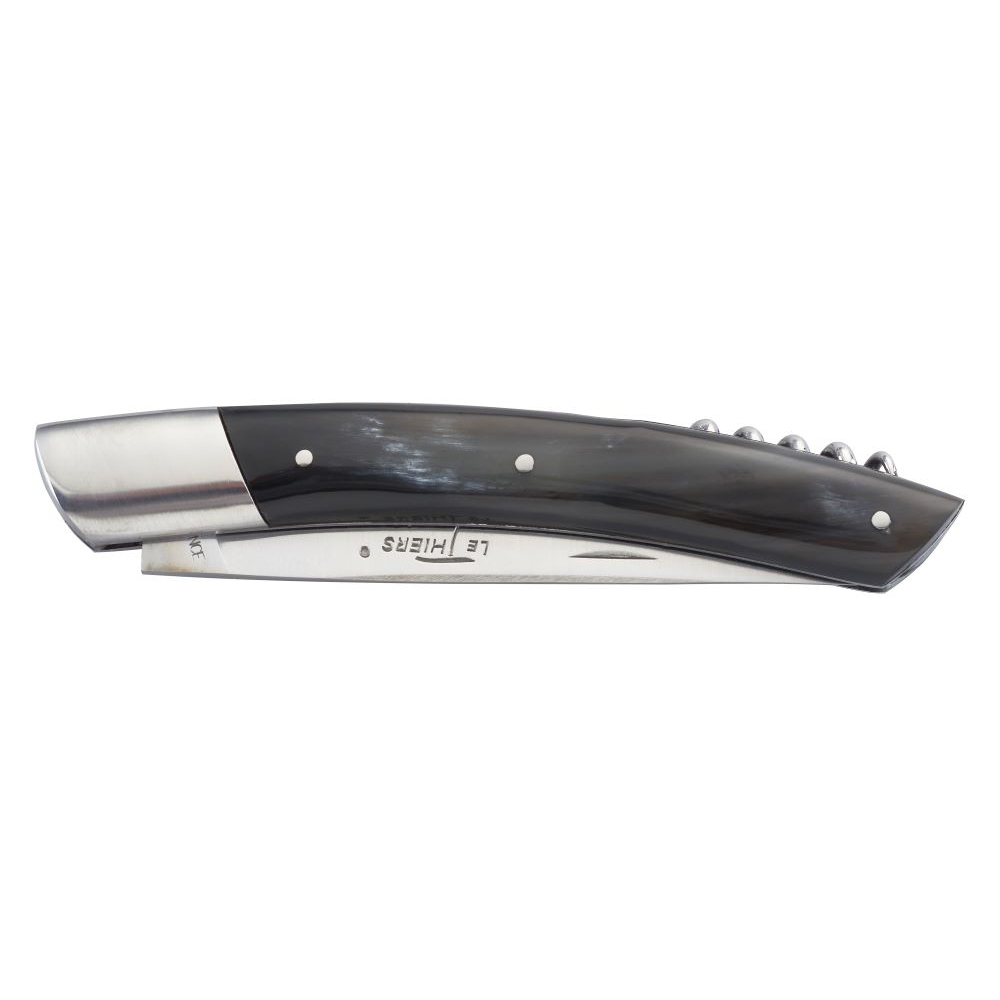 Couteau Le Thiers® 12 cm avec tire-bouchon manche corne
