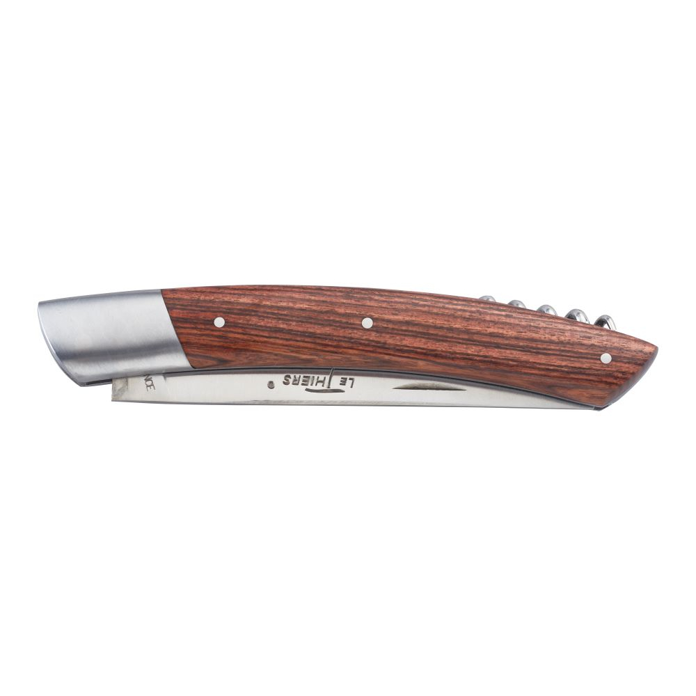 Couteau Le Thiers® 12 cm avec tire-bouchon manche bois de violette