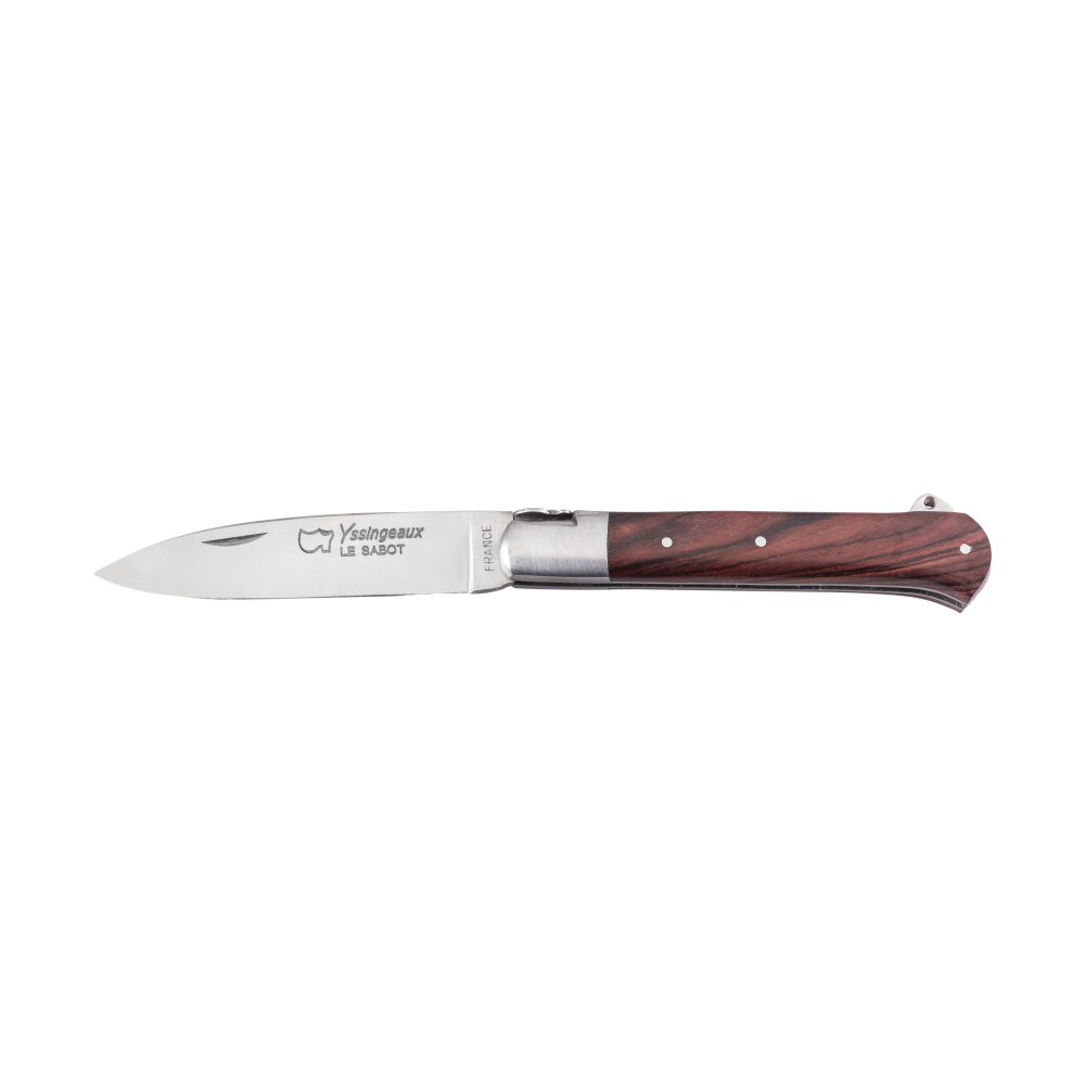 Couteau Yssingeaux manche bois de violette avec ressort forgé