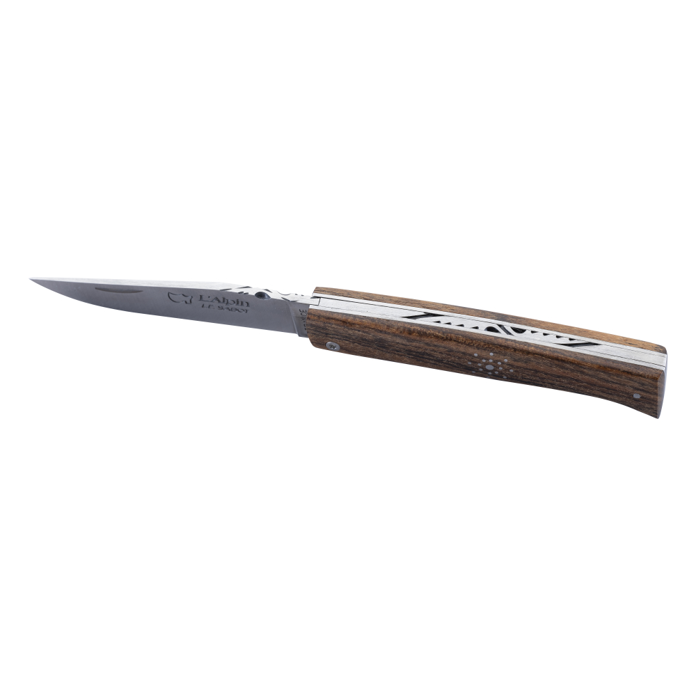 Couteau l'Alpin Esprit Chalet manche bocote