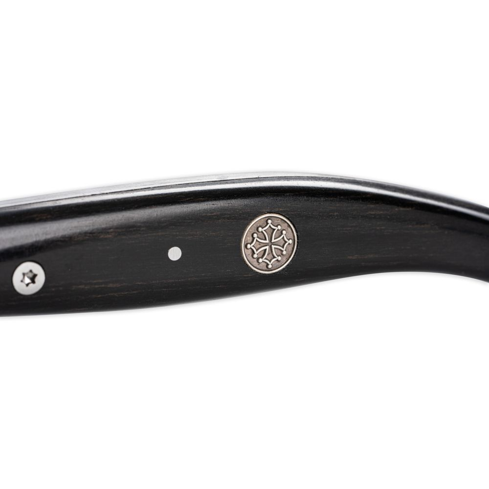Couteau l'Autan® Médaillon Croix Occitane manche ébène