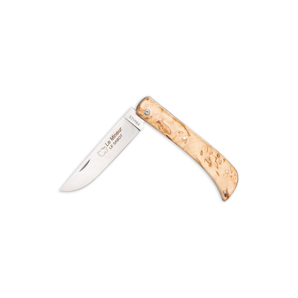 Couteau le Mineur Tradition manche bouleau de finlande