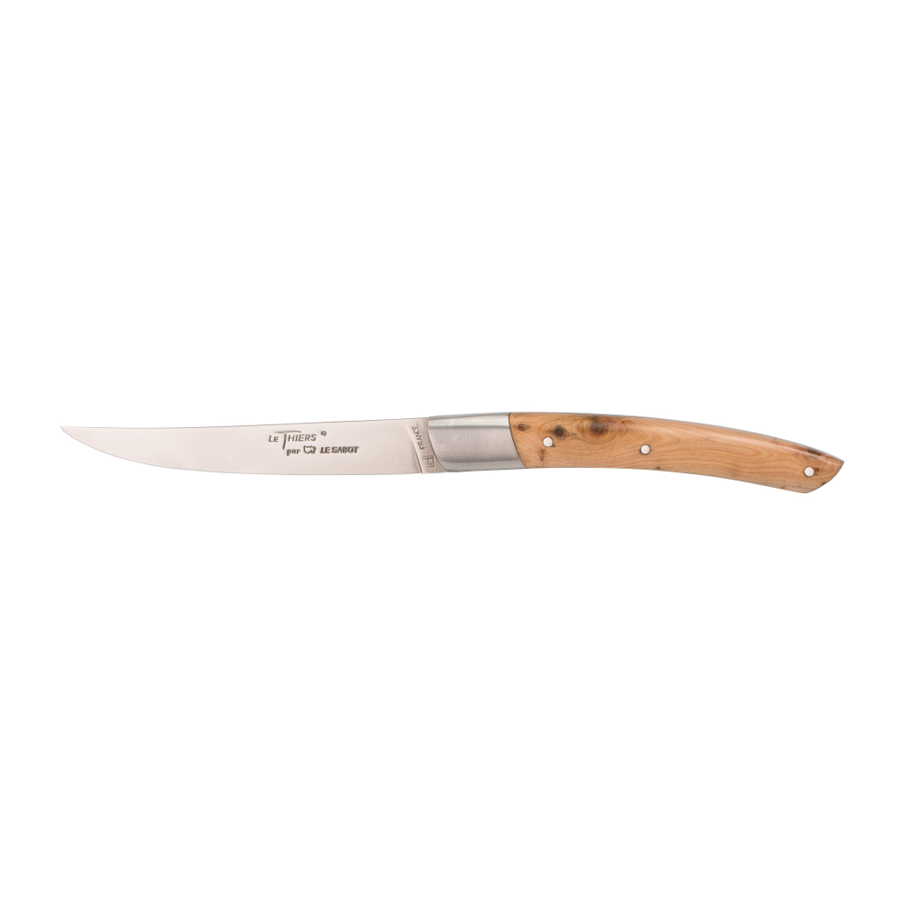 Couteau de table Le Thiers® une mitre inox en genévrier
