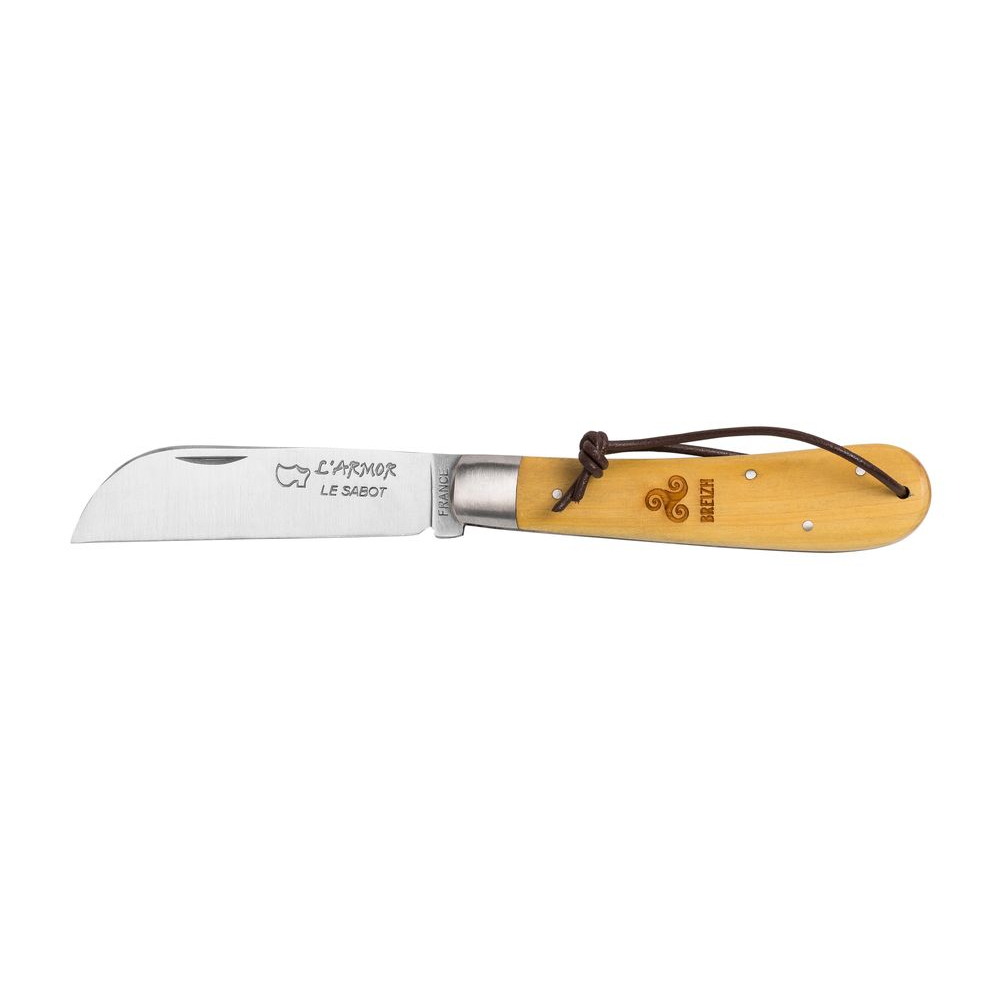 Couteau l'Armor® Gravure manche buis gravure Triskell