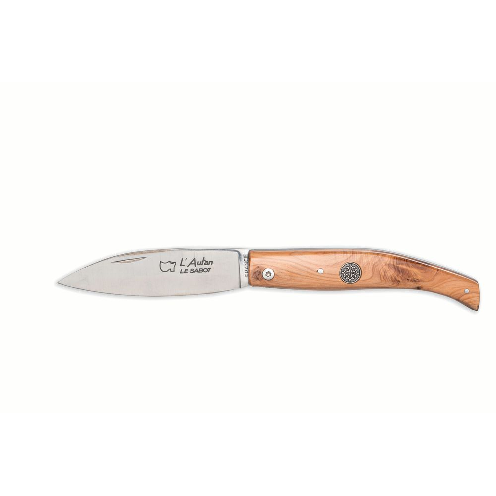 Couteau l'Autan® Médaillon Croix Occitane manche genévrier