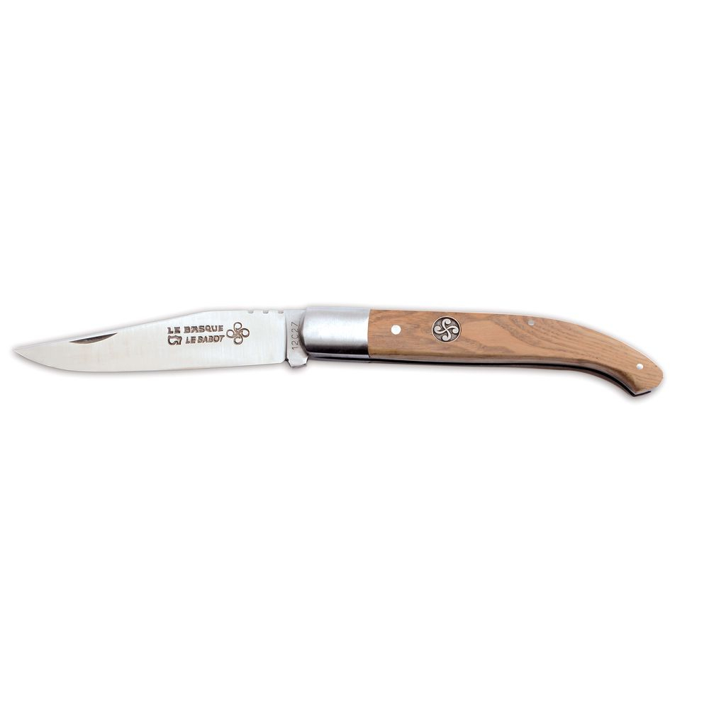Couteau le Basque Médaillon manche châtaigner