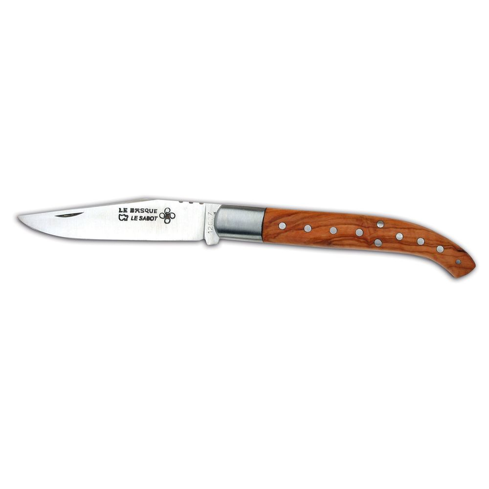 Couteau le Basque Tradition manche olivier