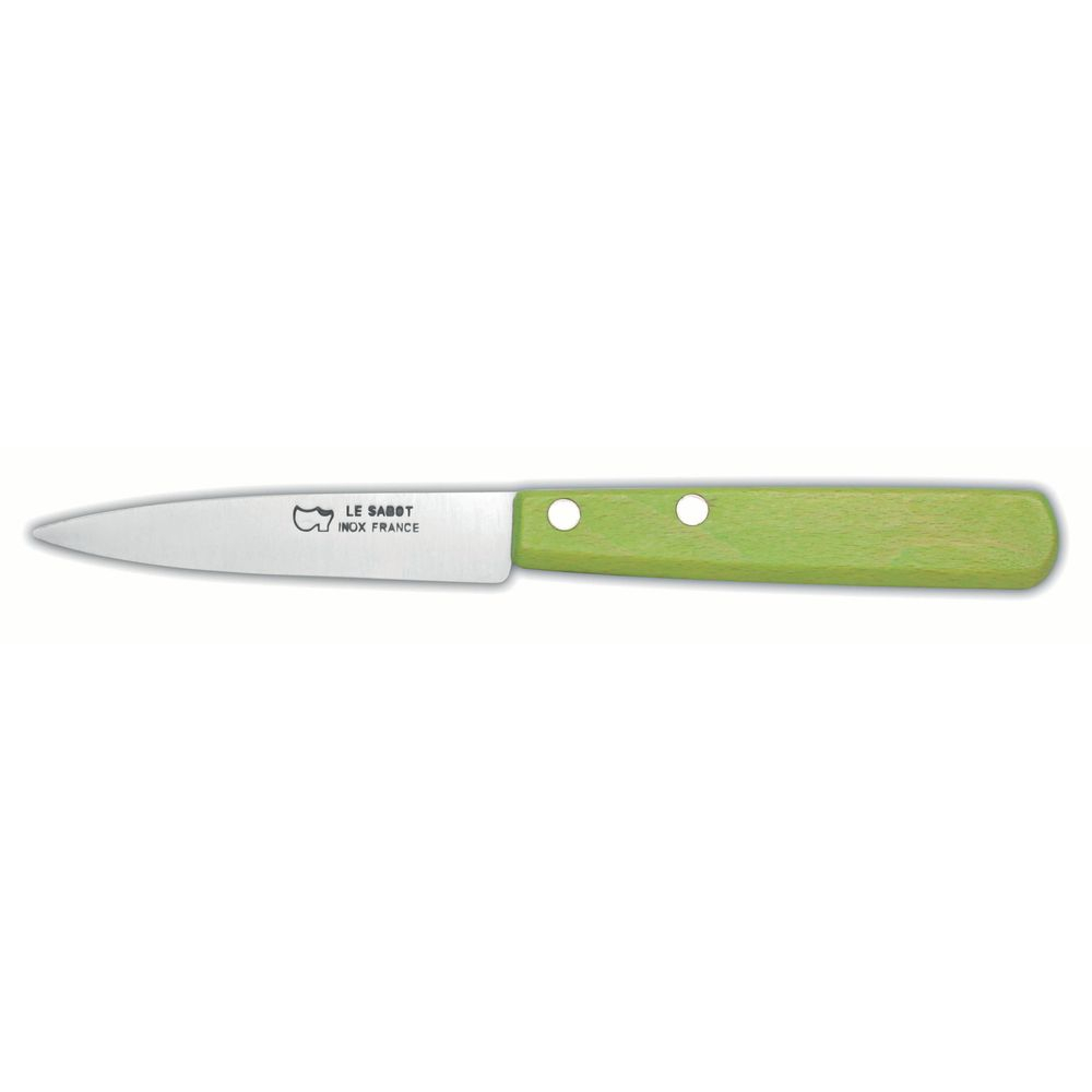Office manche bois Vert anis lame 9 cm