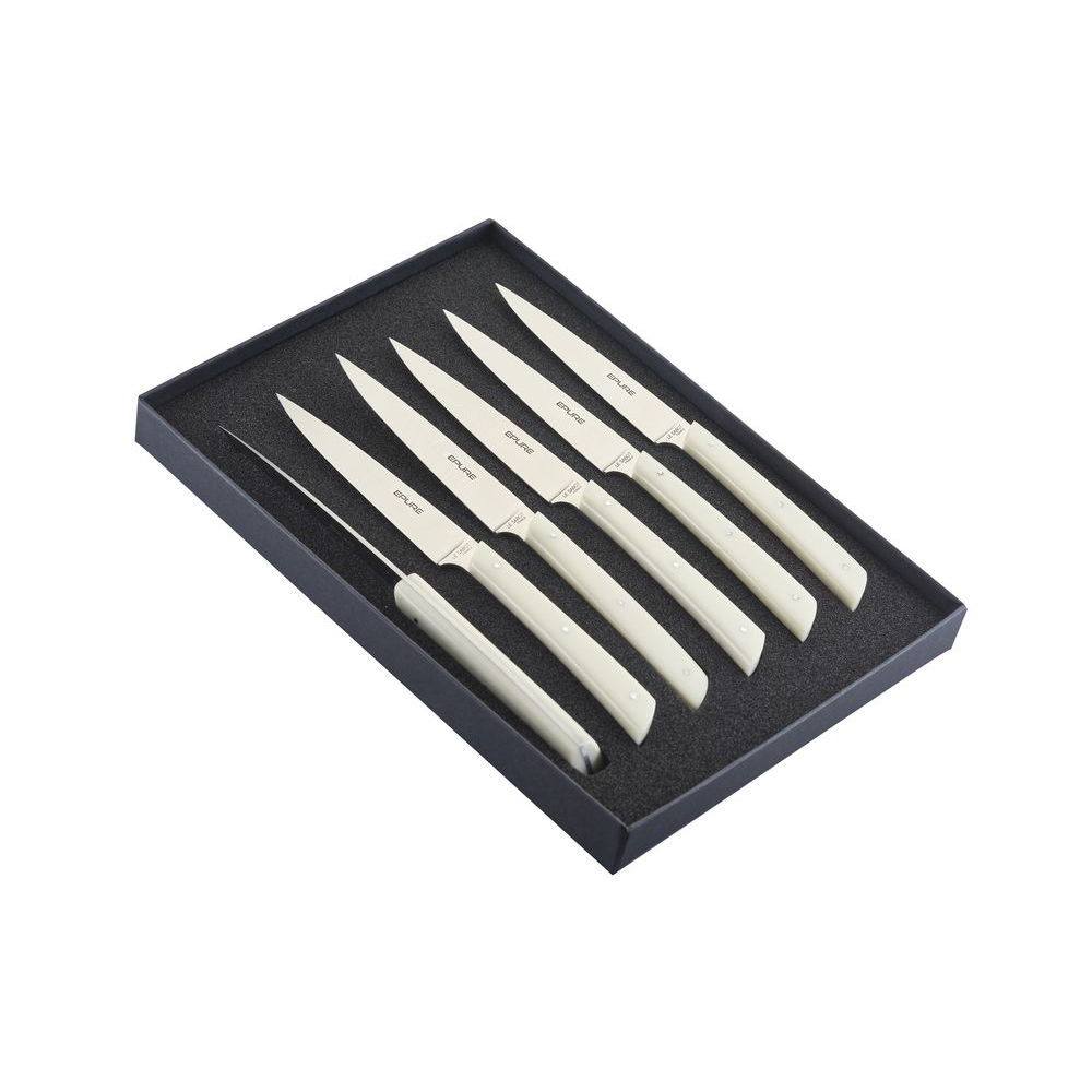 Coffret de 6 couteaux de table Epure® en composite sable