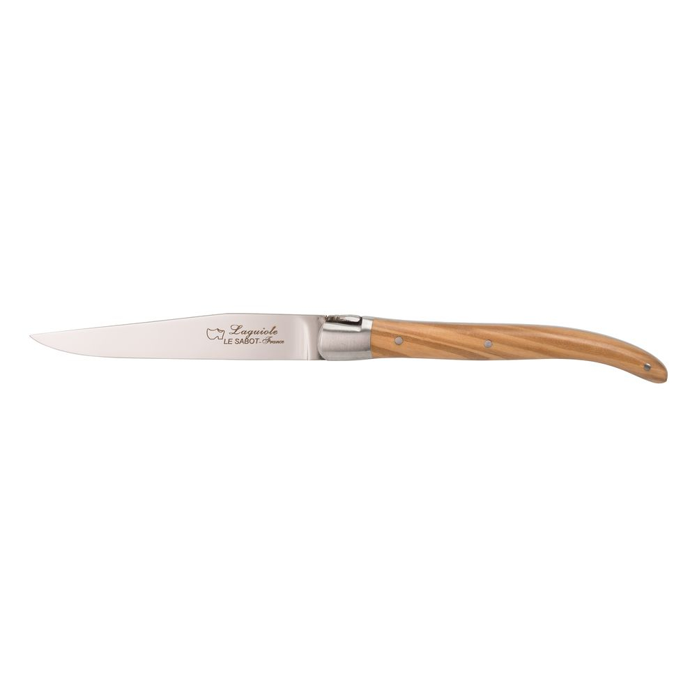  Couteau de table Laguiole Harmony mitres inox manche olivier