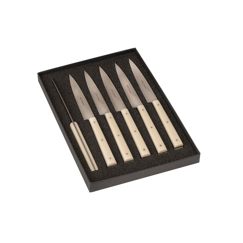 Coffret de 6 couteaux de table Sakura en composite sable