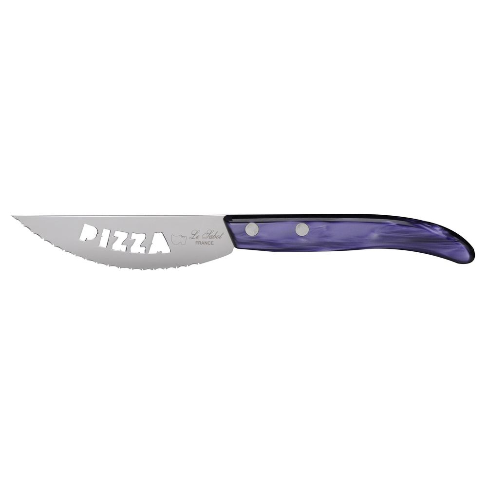 Couteau à pizza Origin en plexi aubergine