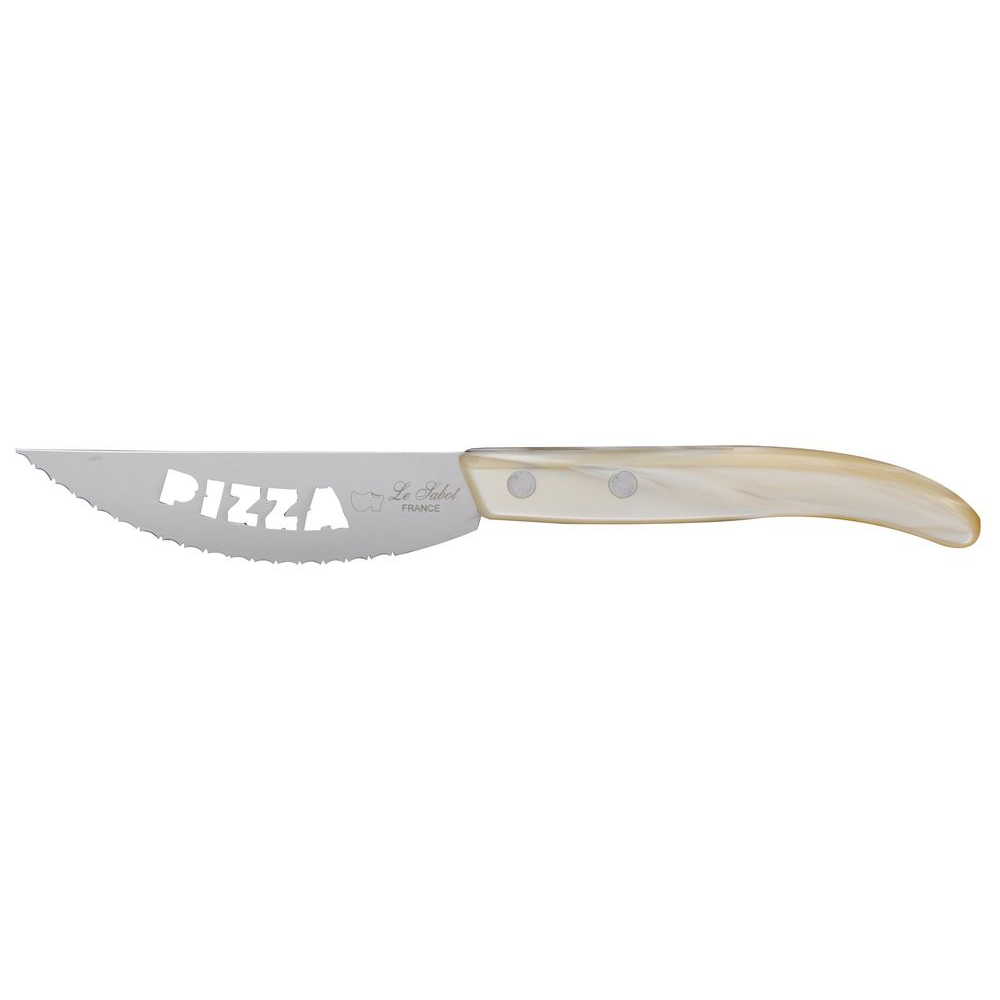 Couteau à pizza Origin en plexi champagne