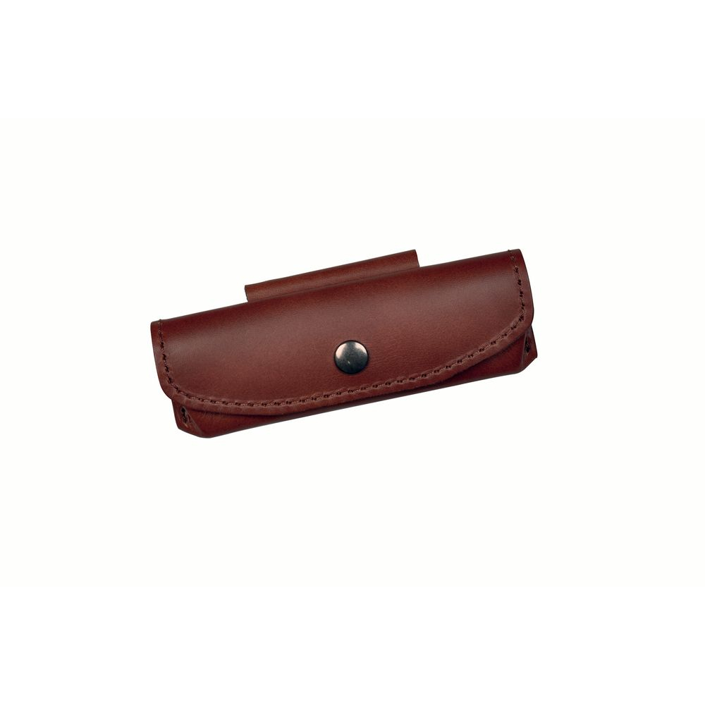 Etui couteau en cuir marron pour un 12 cm, port horizontal