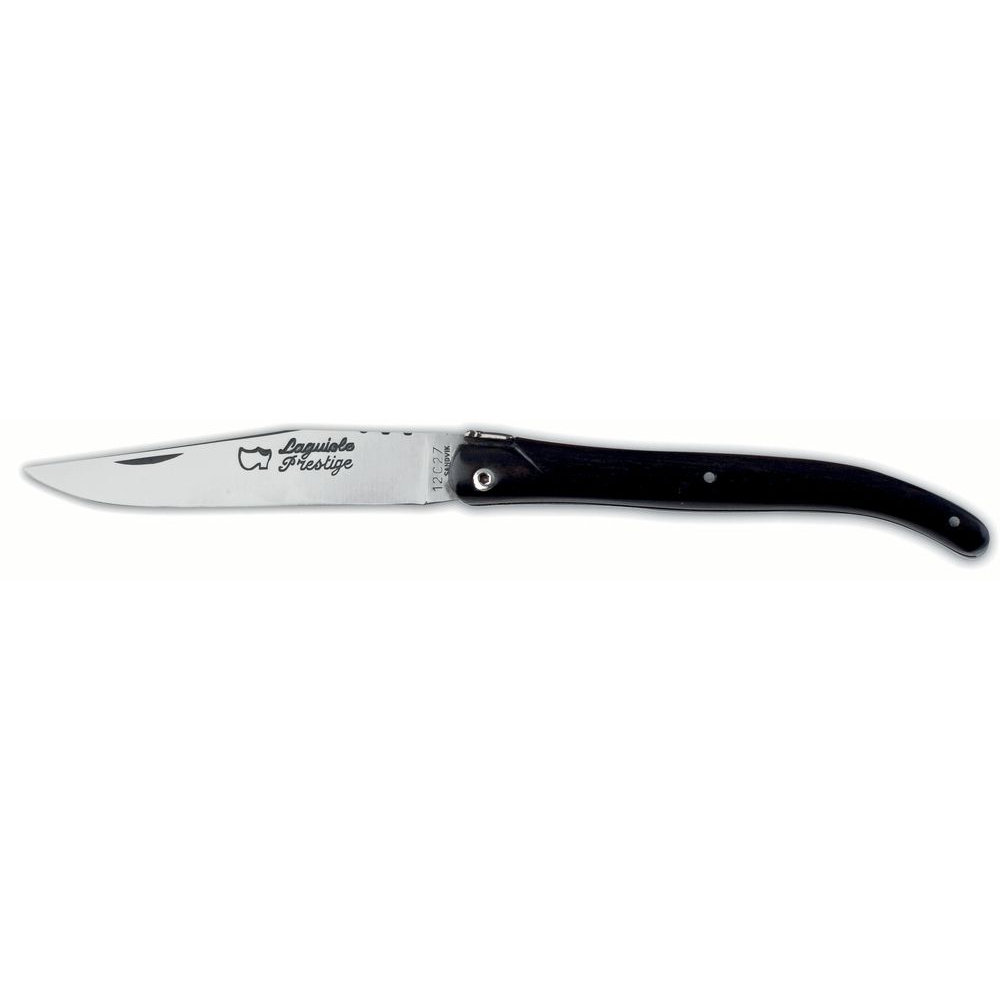 Couteau Laguiole 12 cm plein manche ébène