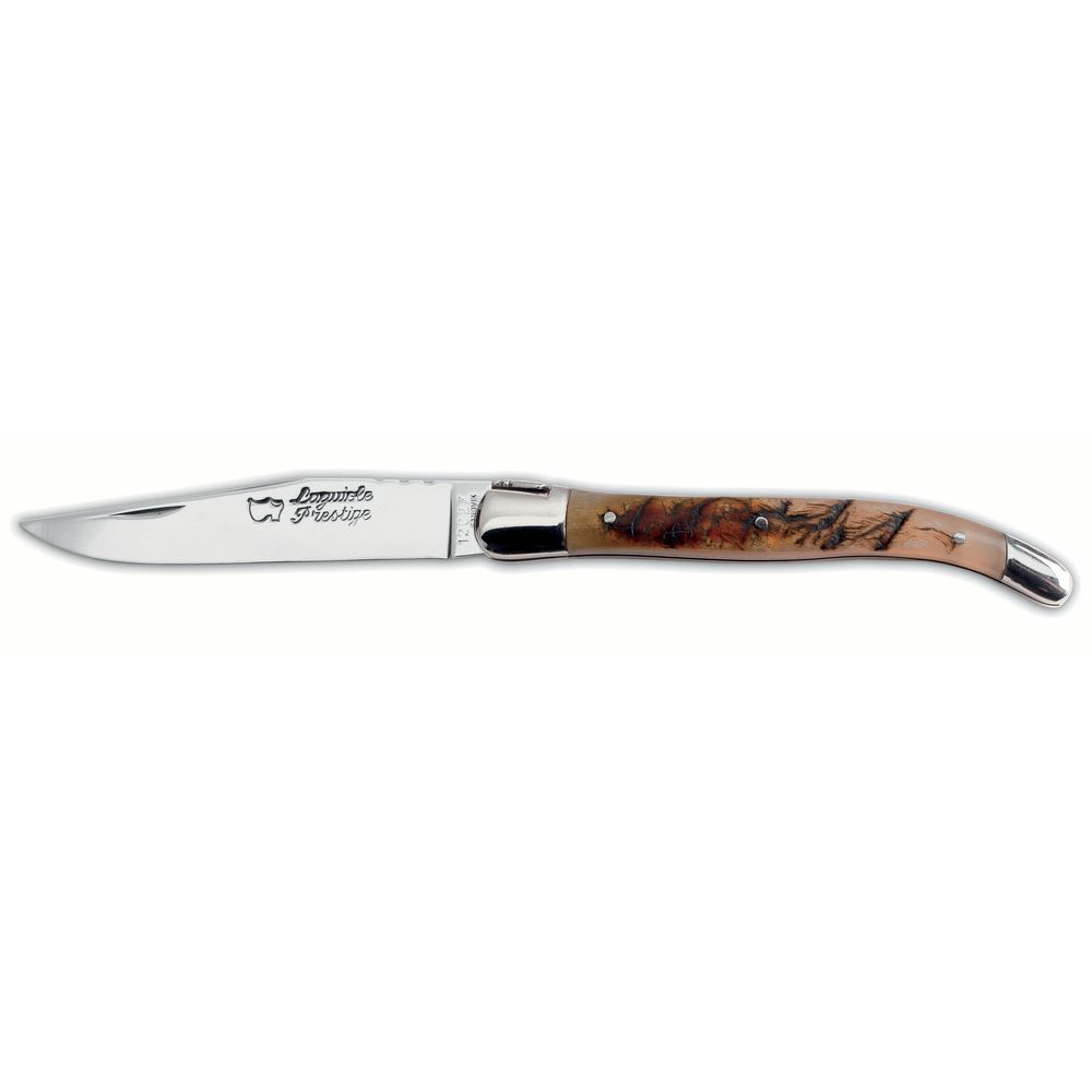 Couteau Laguiole 12 cm ressort forgé manche corne de bélier