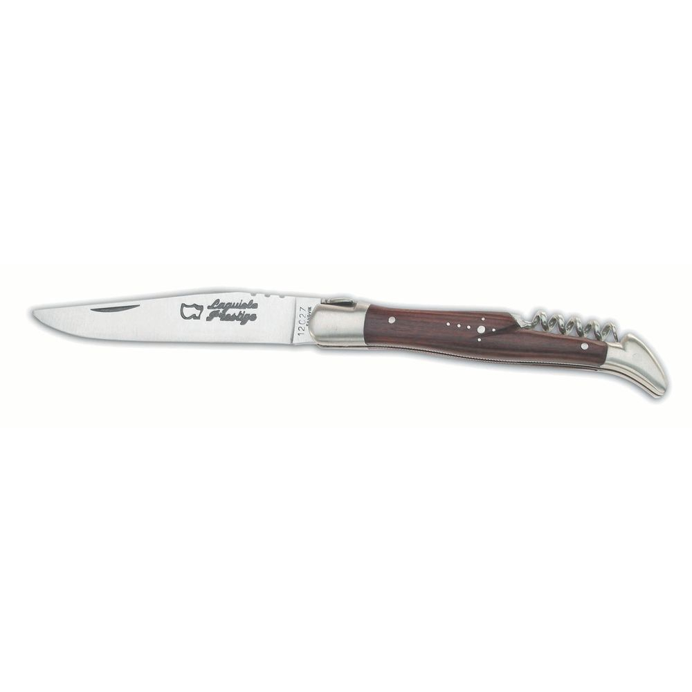 Couteau Laguiole avec tire-bouchon manche bois de violette