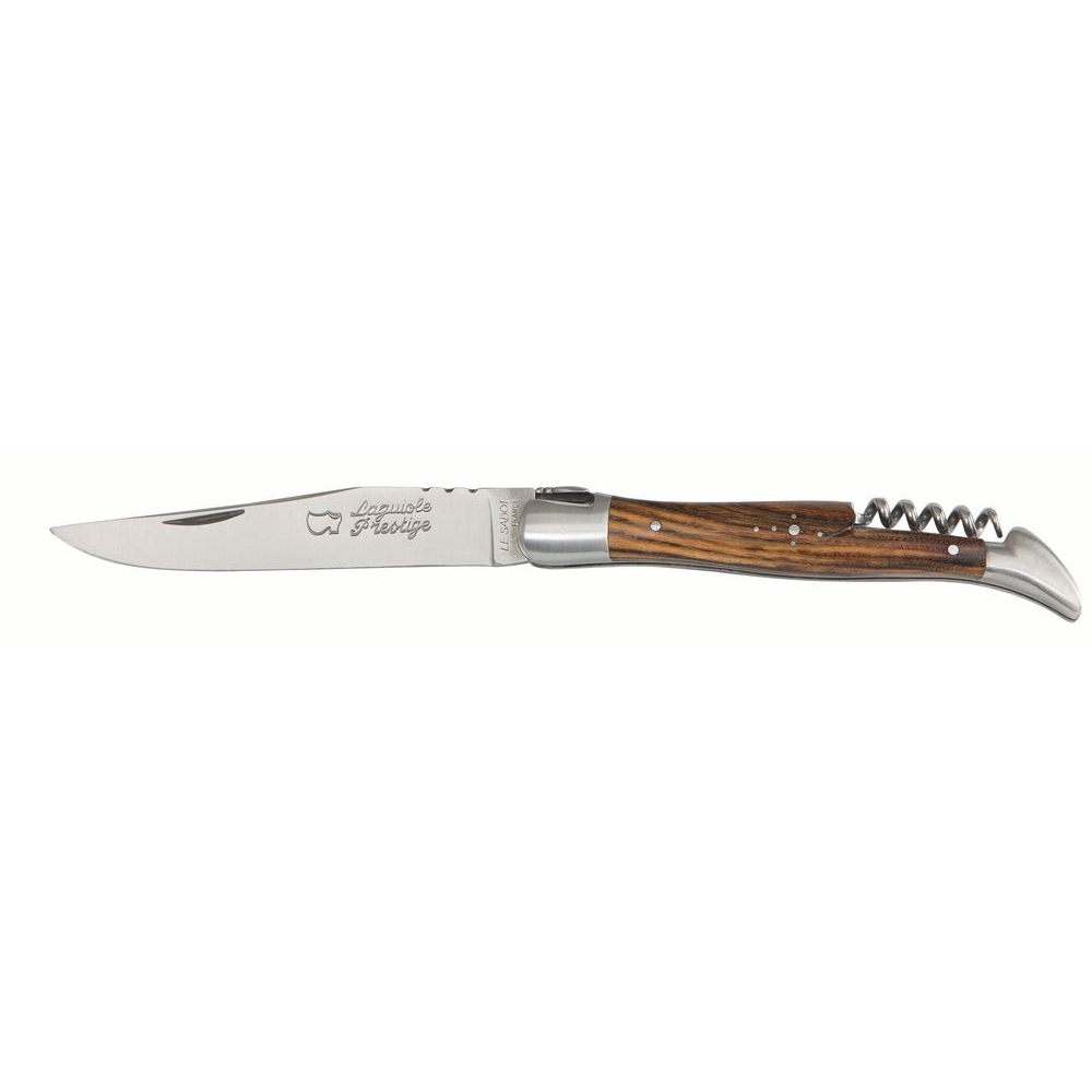 Couteau Laguiole avec tire-bouchon manche pistachier